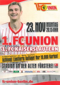 1. FC Union Berlin vs. 1. FC Kaiserslautern: Vorverkauf boomt!