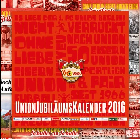 50 Jahre 1. FC Union Berlin: Jubiläumskalender ab sofort erhältlich
