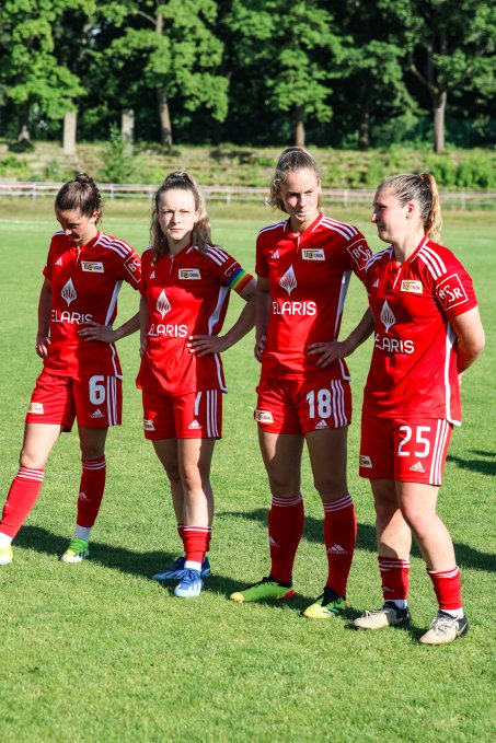 A quartet of players who were all there the last time Union were promoted to the 2. Liga; Frank, Heiseler, Niesler and Orschmann
