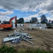 Abriss Gebäude, Mai 2022