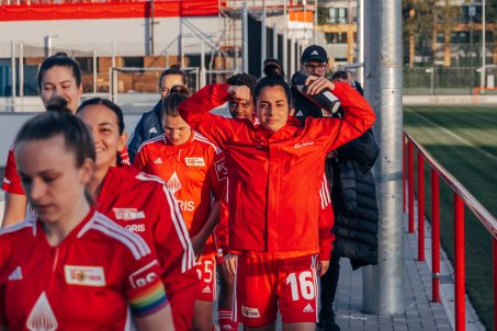 Abu Sabbah, ahead of kick off against Stern on a night she won't forget. For several reasons