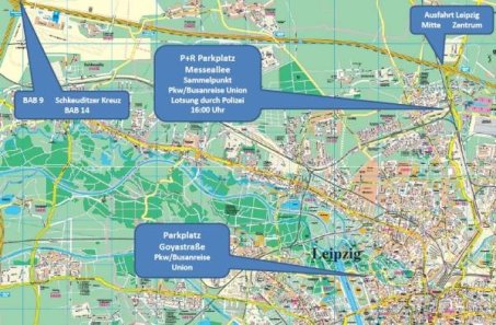 Achtung: Hinweise zur Anreise zum Pokal-Spiel in Leipzig