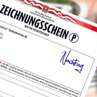 Alte-Försterei-Aktie: Zusätzliche Zeichnungsscheine als „Nachtrag“ kennzeichnen