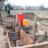 Bauarbeiten Fernwärmetrasse, Februar 2022