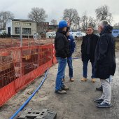 Baustellenbesichtigung des Präsidiums, November 2021