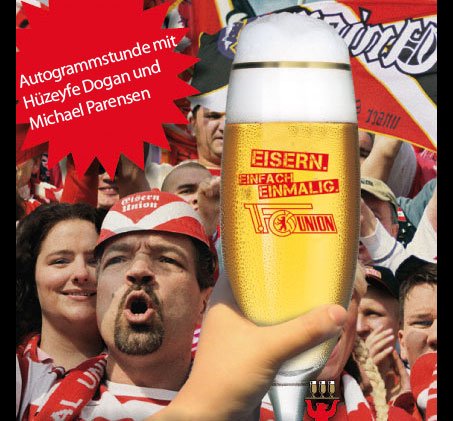 Berliner Pilsner: Autogrammstunde mit Hüzeyfe Dogan und Michael Parensen