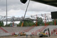 Dachmontage im Stadion An der Alten Försterei: Stadionbetriebsgesellschaft trennt sich von Omnec und vergibt Auftrag neu!