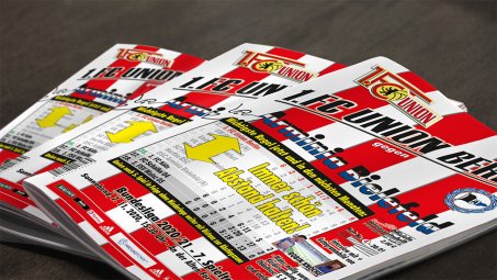 Das Programmheft zum Spiel gegen Bielefeld