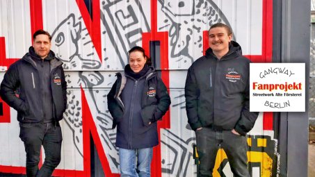 Das Team des Fanprojekts Streetwork Alte Försterei