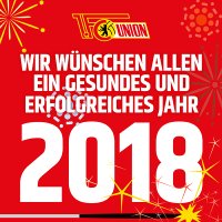 Der 1. FC Union Berlin wünscht allen ein erfolgreiches neues Jahr!
