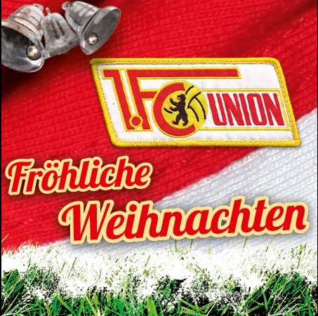 Der 1. FC Union Berlin wünscht fröhliche Weihnachten!