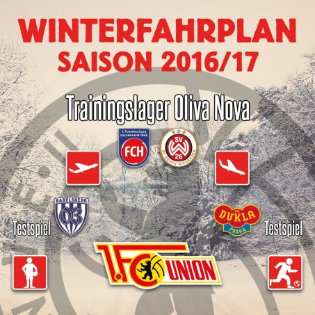 Der Union-Winterfahrplan 2017