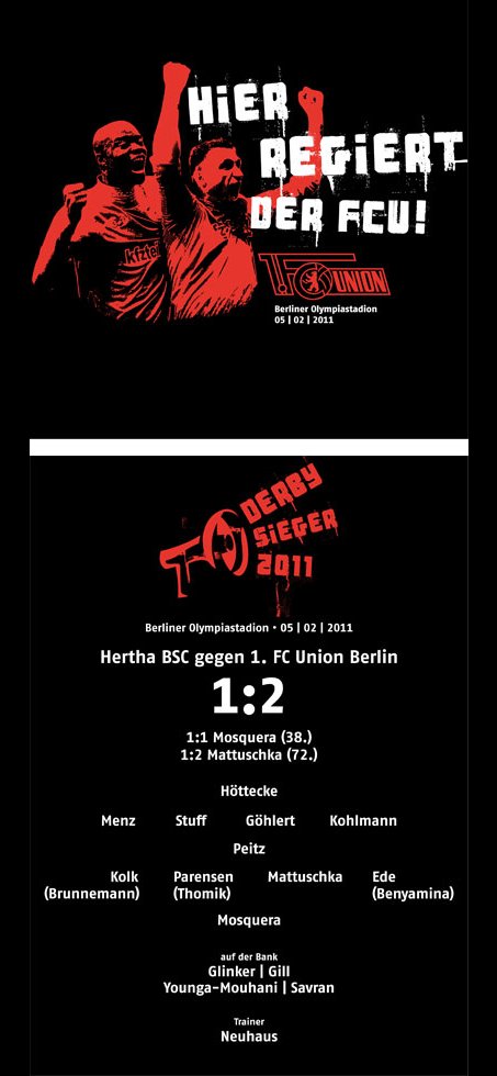 Derbysieger: Das Shirt.