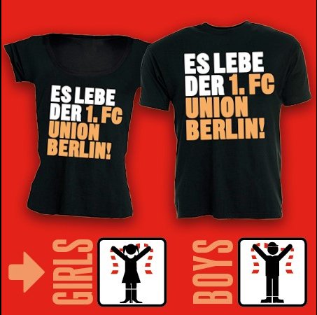 Die Jubiläumsparty geht weiter – ab Freitag gibt’s das „Es lebe der 1. FC Union“-Shirt im Zeughaus