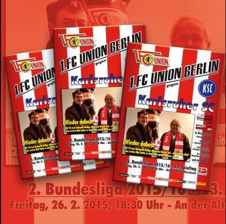 Druckfrisch: Das Programmheft zum Heimspiel gegen den KSC