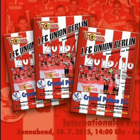 Druckfrisch: Programm-(sonder)heft zum Crystal Palace-Spiel