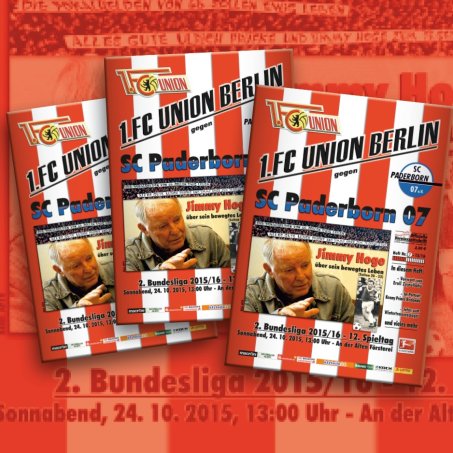 Druckfrisches Programmheft: Einstimmen auf das Duell mit Paderborn 