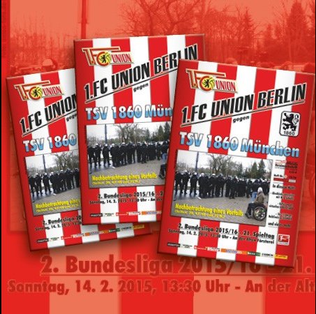 Druckfrisches Programmheft: Einstimmen auf das Duell gegen 1860 München