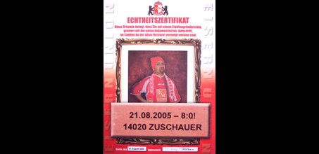 Ein Stein als Dank an die Fans