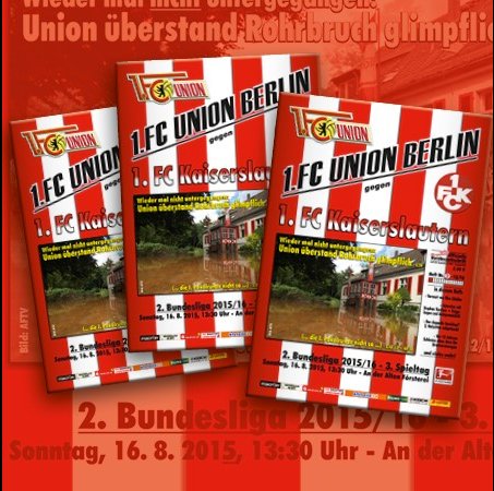 Erhältlich: Programmheft zum Spiel gegen Kaiserslautern