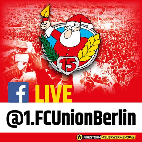 Facebook live: Union überträgt Weihnachtssingen 2017 