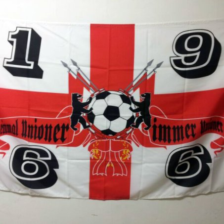 Fahnenaktion zum Derby