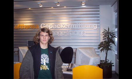 Florian Müller wohlbehalten zurück - ohne Gepäck