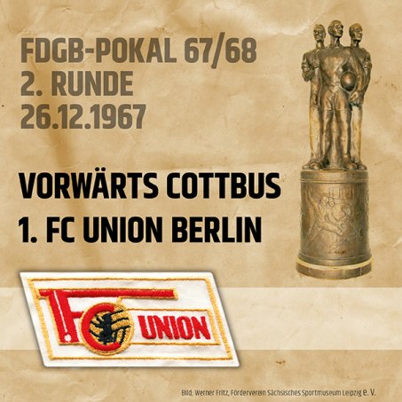 Heute vor 50 Jahren: Union startete gegen Cottbus in die Pokalsieg-Saison 1967/68 
