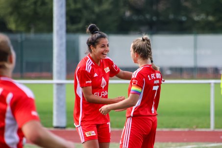 "I came to Union to win." Abu and Heisi celebrate another goal for the newcomer