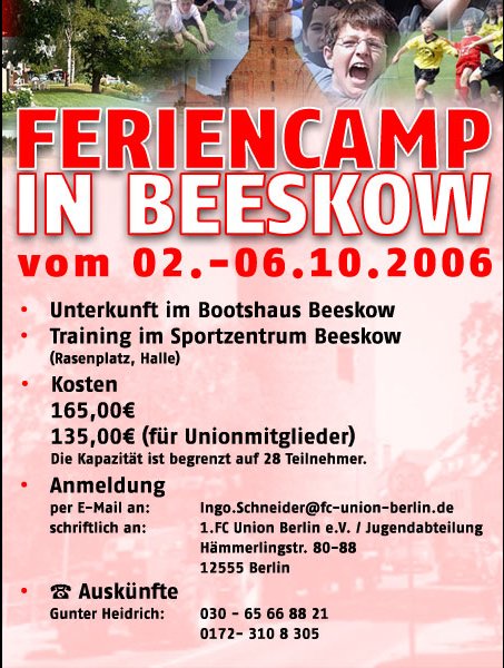 Ingo Schneider, Nachwuchstrainer des 1. FC Union Berlin