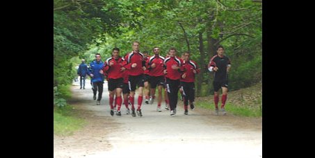 Kein Lüftchen und herrlicher Sonnenschein - nur nicht zum Laufen