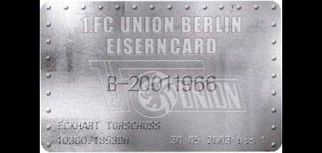 Lebenslänglich Union mit der "EisernCard"