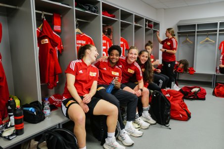 Making themselves at home. The players' joy at playing in front of the huge Alte Försterei crowd was palpable 