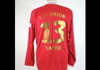 Matchvorbereitetes &#039;Meistertrikot&#039; Home 2008/09 (langarm) von Ch. Haker mit Sonderstick zur Drittliga-Meisterschaft! Gr. XL