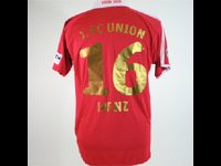 Matchworn &#039;Meistertrikot&#039; Home 2008/09 von Christoph Menz mit Sonderstick zur Drittliga-Meisterschaft! Gr. L