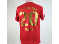  Matchworn &#039;Meistertrikot&#039; Home 2008/09 von Kevin Maek mit Sonderstick zur Drittliga-Meisterschaft! Gr. L