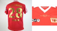 Matchworn &#039;Meistertrikot&#039; Home 2008/09 von Shergo Biran mit Sonderstick zur Drittliga-Meisterschaft! Gr. M