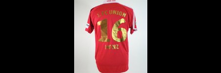 Matchworn 'Meistertrikot' Home 2008/09 von Christoph Menz mit Sonderstick zur Drittliga-Meisterschaft! Gr. L