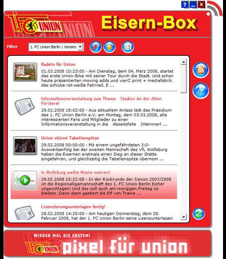 Noch schneller eisern informiert - mit der Eisern-Box