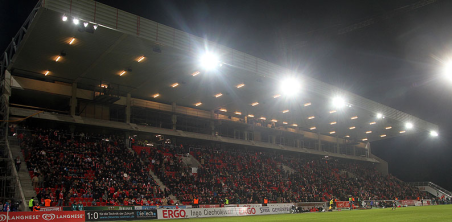 Nutzung des Außenbereiches der Tribüne während der Bauarbeiten