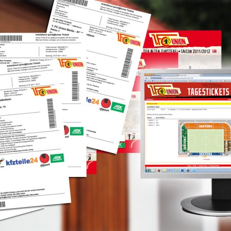 Online-Tickets: print@home-Service für Heimspiele des 1. FC Union Berlin