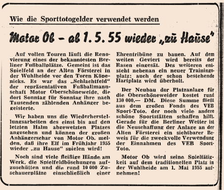 Optimistische Pläne zur Wiederinbetriebnahme des Sportplatzes