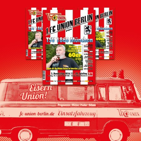 Pünktlich fertig geworden: Das Programmheft zum Spiel gegen die Sechziger