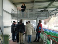 RBB besichtigt Stadion für Liveübertragung