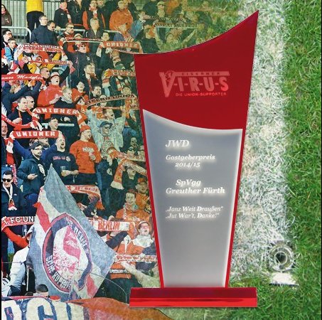 SpVgg Greuther Fürth erhält JWD-Pokal der Fanorganisation Eiserner V.I.R.U.S.