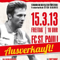 Spiel vs. FC St. Pauli ausverkauft, VVK für FSV Frankfurt beginnt