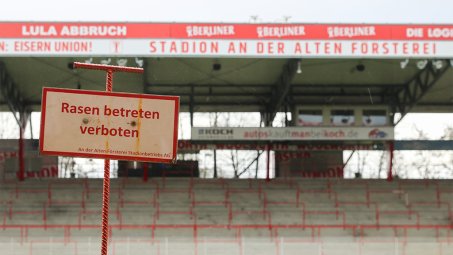 Spielbetrieb ruht bis mindestens Ende April
