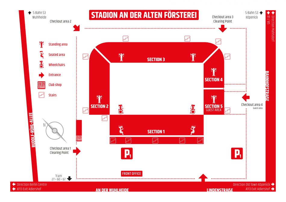 Stadium map