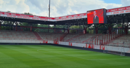 The Alte Försterei became the living room for the staff at the Alte Försterei, the scoreboard their TV