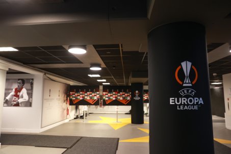The press room at the Johan Cruijff Arena. You can feel the pressure, it's everywhere. 